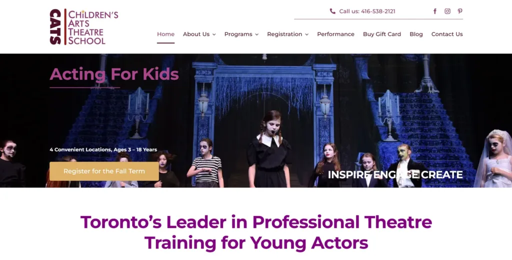 Children’s Arts Theatre School website