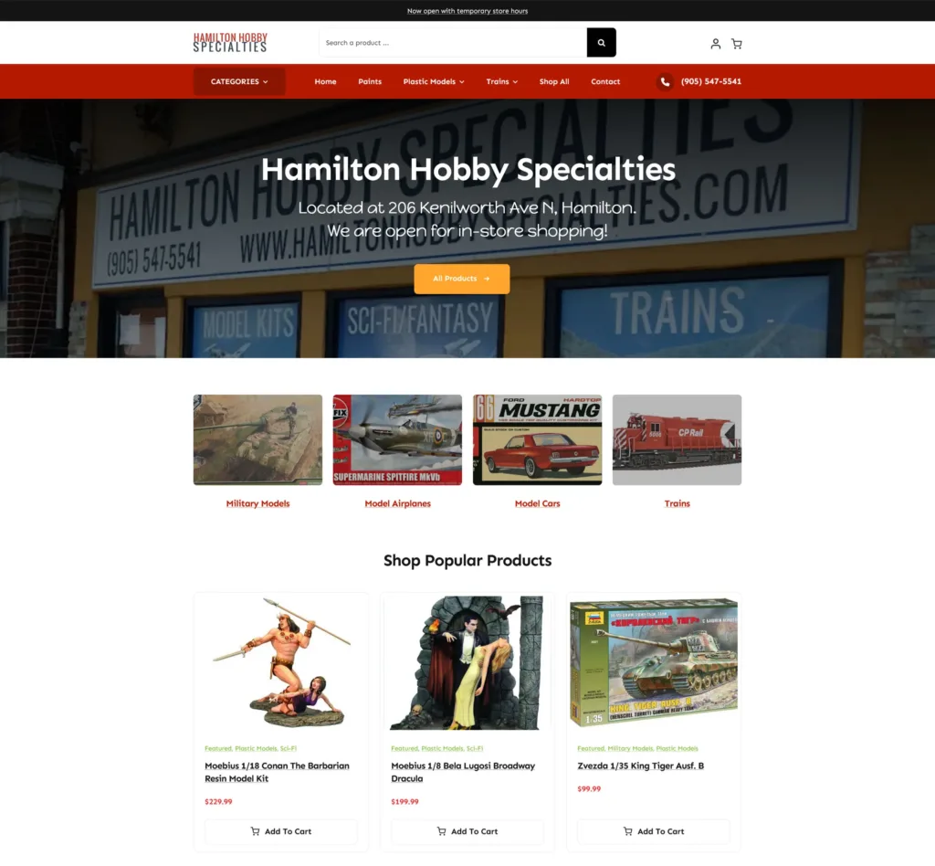 Hamilton Hobby Specialties – Desktop 1