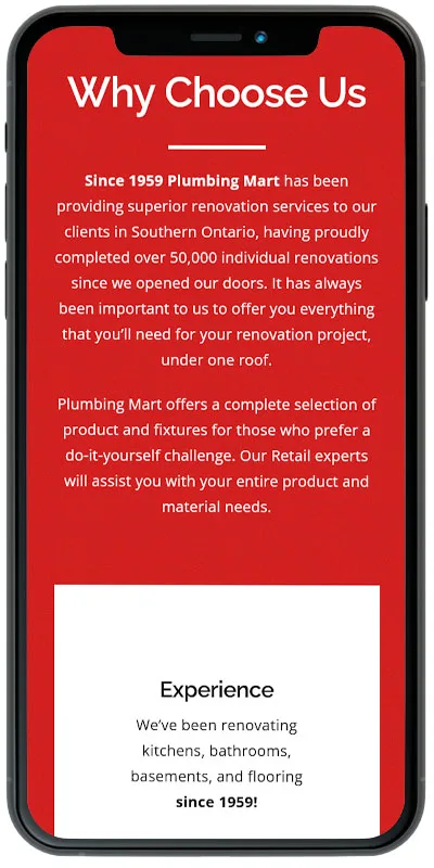 Plumbing Mart - Phone 5