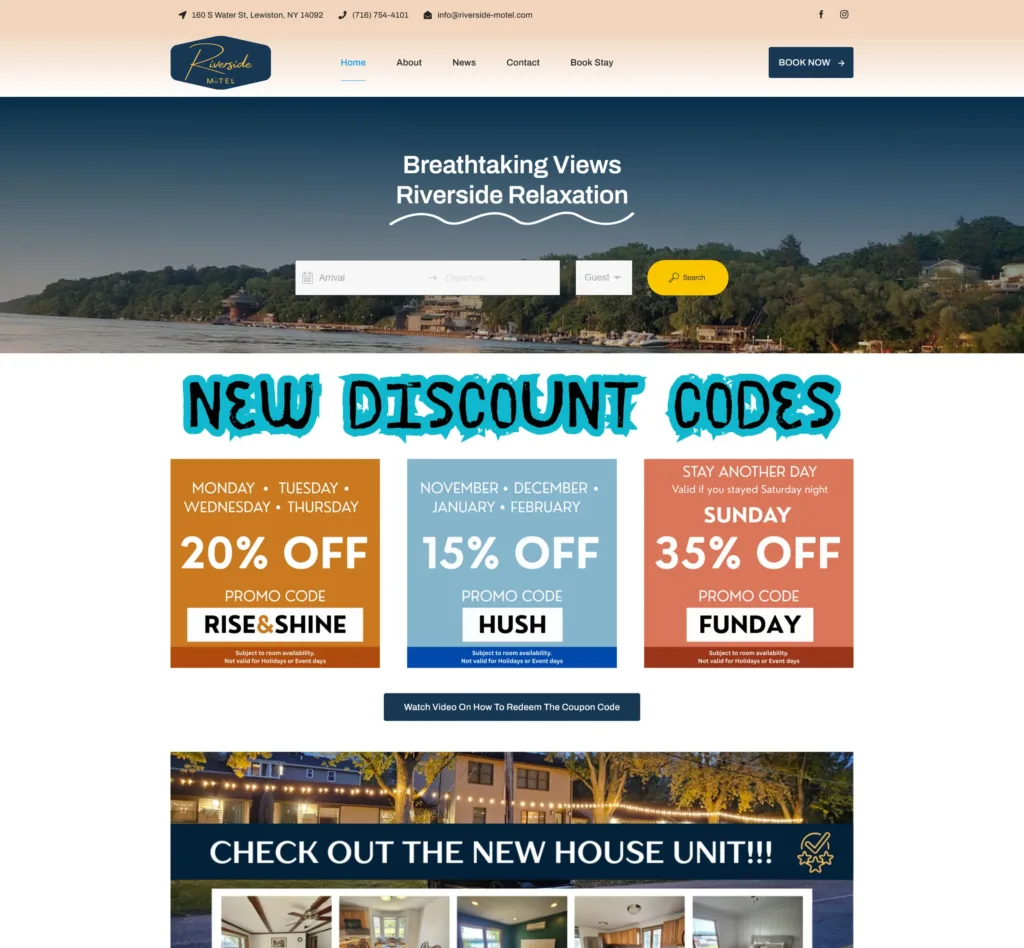 Riverside Motel – Desktop 1